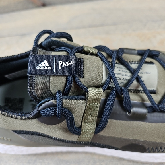 adidas Ultraboost 21 X Parley Men's Running Shoes Focus Olive Black - Picture 10 of 12